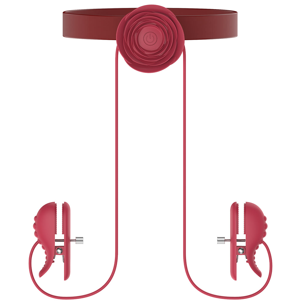 Electric Nipple Clamp Breast Massage Vibrator Couples Female