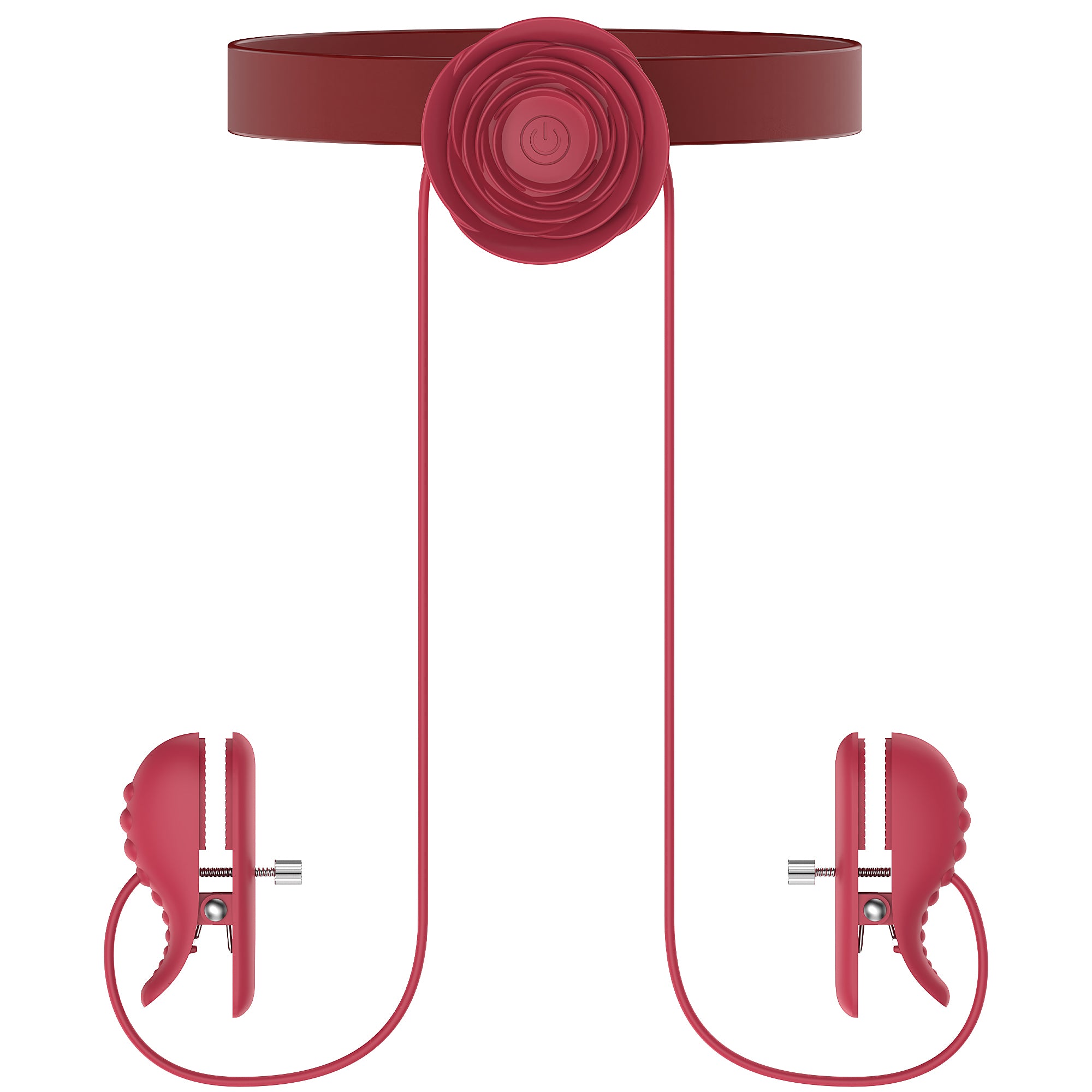 Electric Nipple Clamp Breast Massage Vibrator Couples Female