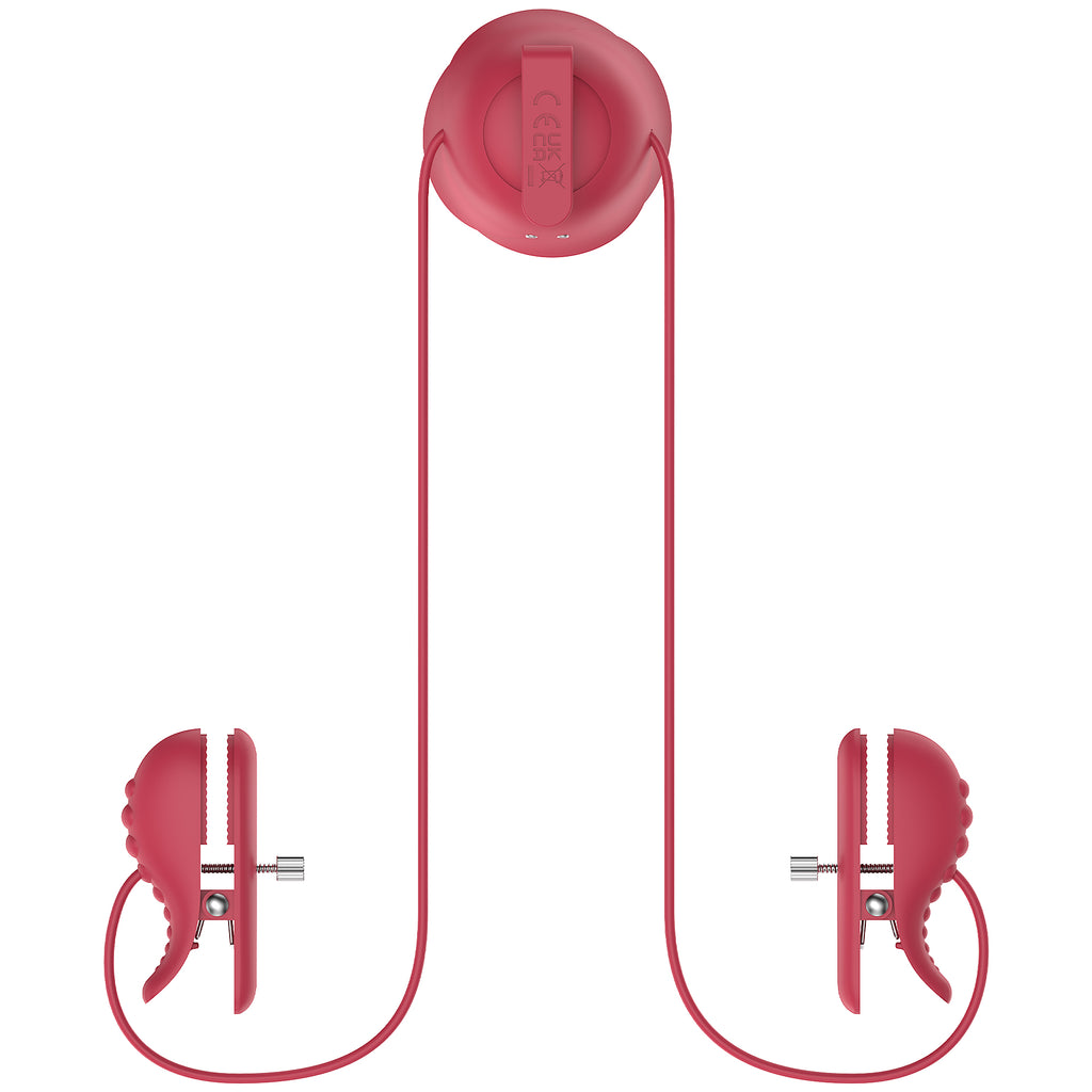 Electric Nipple Clamp Breast Massage Vibrator Couples Female