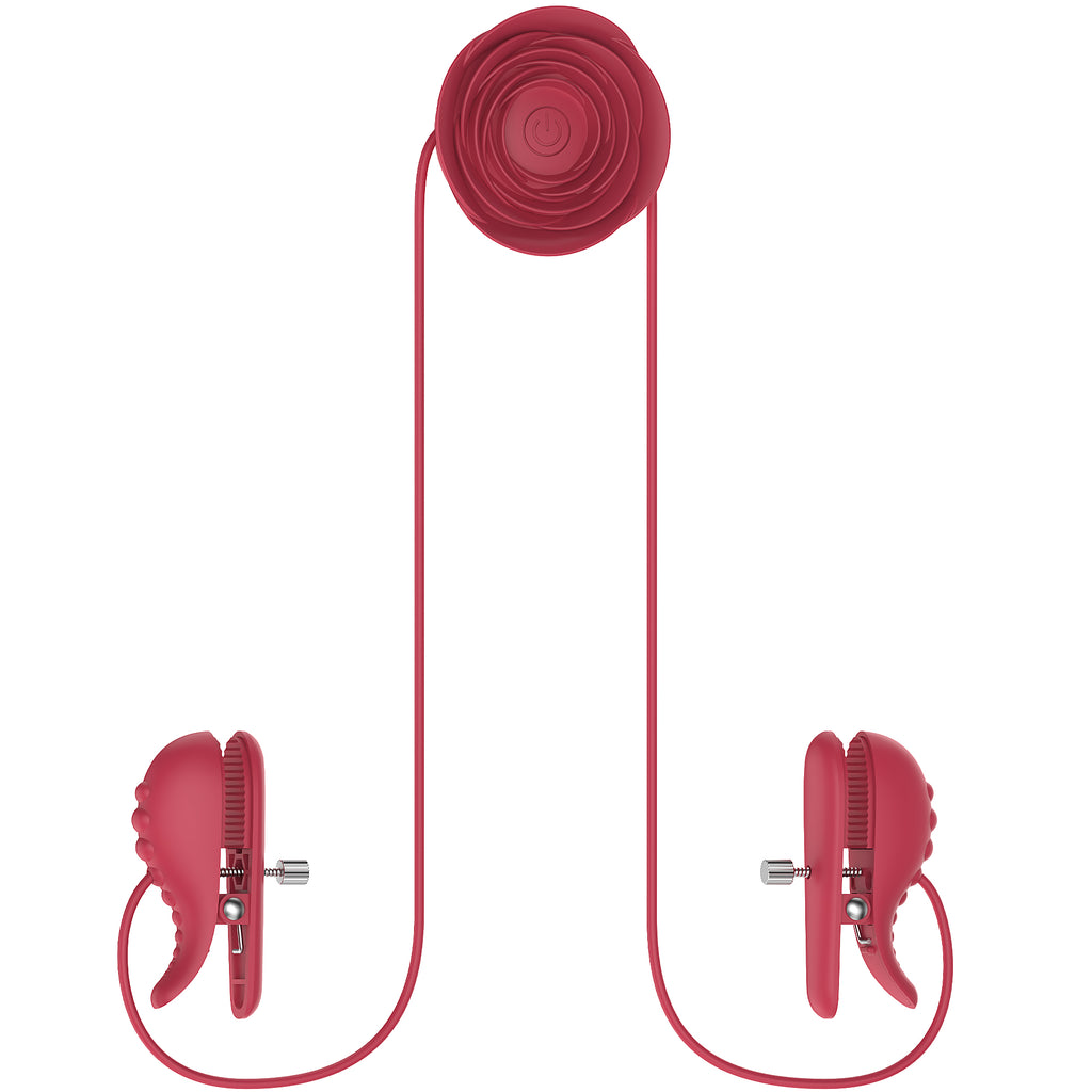 Electric Nipple Clamp Breast Massage Vibrator Couples Female